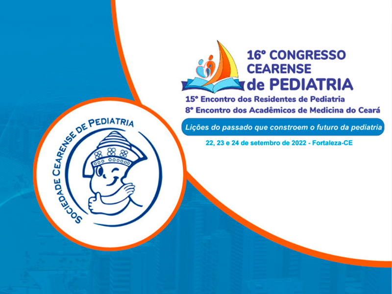 Os profissionais do HSR participarão do XVI Congresso Cearense de Pediatria, nos dias 22, 23 e 24 de setembro na SOCEP.
